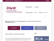 Tablet Screenshot of dg-pw.de